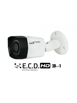 CAMERA AHD BULLET ECD 3X1 20M 1 4 LENTE 2,8MM 1MP LUXVISION